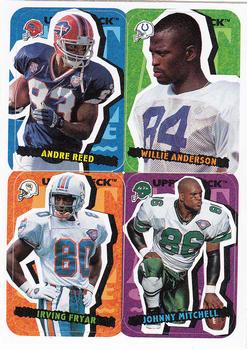 1995 Collector's Choice Update - Stick-Ums #62 Andre Reed / Willie Anderson / Irving Fryar / Johnny Mitchell Front