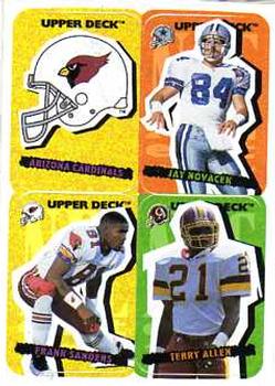 1995 Collector's Choice Update - Stick-Ums #59 Arizona Cardinals / Jay Novacek / Frank Sanders / Terry Allen Front