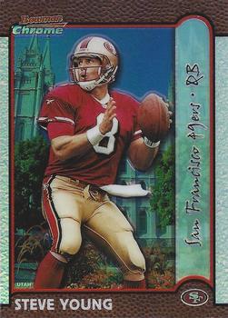 1999 Bowman Chrome - Interstate Refractors #130 Steve Young Front