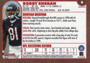 1999 Bowman Chrome - Refractors #8 Bobby Engram Back