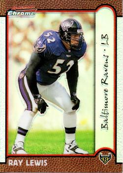 1999 Bowman Chrome - Refractors #27 Ray Lewis Front
