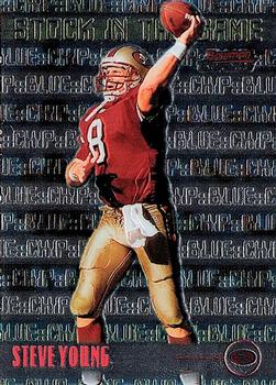 1999 Bowman Chrome - Stock in the Game #S17 Steve Young Front