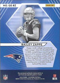 2022 Panini Illusions - Great Expectations #GE-BZ Bailey Zappe Back