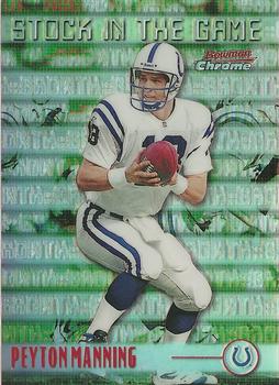 1999 Bowman Chrome - Stock in the Game Refractors #S12 Peyton Manning Front