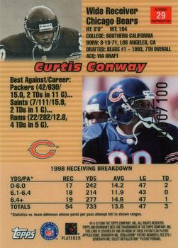 1999 Bowman's Best - Atomic Refractors #29 Curtis Conway Back