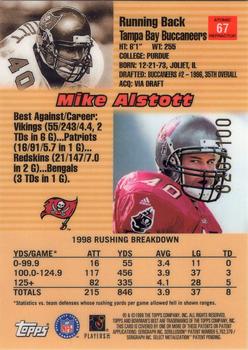 1999 Bowman's Best - Atomic Refractors #67 Mike Alstott Back