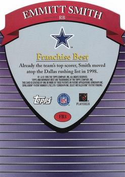 1999 Bowman's Best - Franchise Best #FB3 Emmitt Smith Back