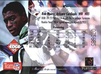 1995 Collector's Edge #6 Rob Moore Back