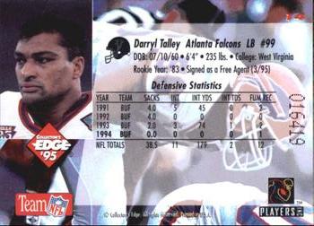 1995 Collector's Edge #14 Darryl Talley Back