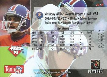 1995 Collector's Edge #62 Anthony Miller Back