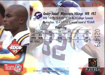 1995 Collector's Edge #123 Qadry Ismail Back