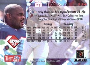 1995 Collector's Edge #134 Leroy Thompson Back