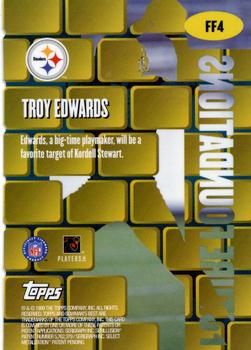 1999 Bowman's Best - Future Foundations #FF4 Troy Edwards Back