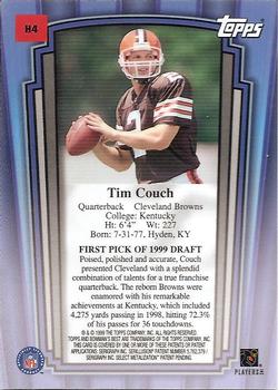 1999 Bowman's Best - Honor Roll #H4 Tim Couch Back