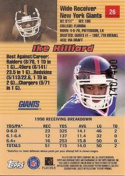 1999 Bowman's Best - Refractors #26 Ike Hilliard Back
