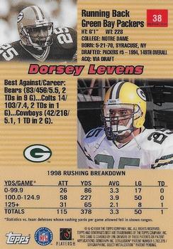 1999 Bowman's Best - Refractors #38 Dorsey Levens Back