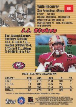 1999 Bowman's Best - Refractors #68 J.J. Stokes Back