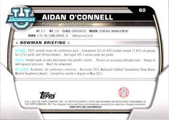2022 Bowman University Chrome - Pink Refractor #60 Aidan O'Connell Back