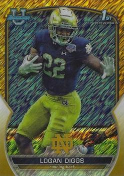 2022 Bowman University Chrome - Gold Shimmer Refractor #38 Logan Diggs Front