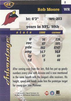 1999 Collector's Edge Advantage - Millennium Collection Red #2 Rob Moore Back