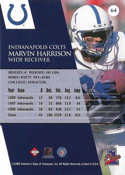 1999 Collector's Edge Advantage - Millennium Collection Red #64 Marshall Faulk Back