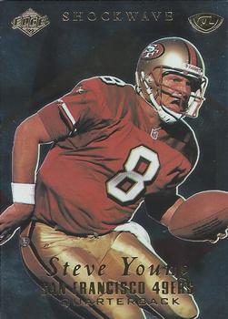 1999 Collector's Edge Advantage - Shockwave #SW18 Steve Young Front