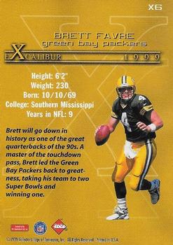 1999 Collector's Edge First Place - Excalibur #X6 Brett Favre Back
