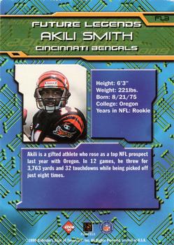 1999 Collector's Edge First Place - Future Legends #FL3 Akili Smith Back