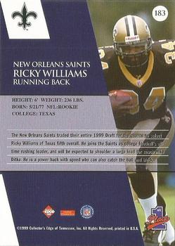 1999 Collector's Edge First Place - Gold Ingot #183 Ricky Williams Back