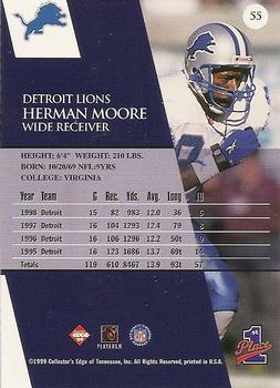 1999 Collector's Edge First Place - Gold Ingot #55 Herman Moore Back