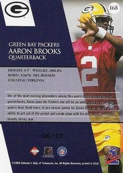 1999 Collector's Edge First Place - HoloGold #168 Aaron Brooks Back