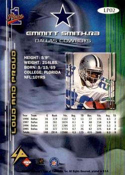 1999 Collector's Edge First Place - Loud and Proud #LP02 Emmitt Smith Back
