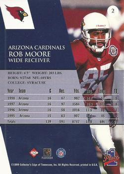 1999 Collector's Edge First Place - Millennium Collection Red #2 Rob Moore Back