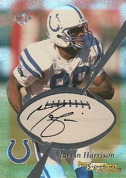 1999 Collector's Edge First Place - Pro Signature Authentics #NNO Marvin Harrison Front