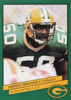1992 Green Bay Packers Police - Blank Back #5 Johnny Holland Front