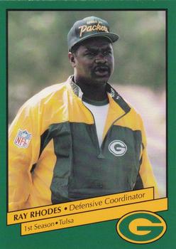 1992 Green Bay Packers Police - Blank Back #9 Ray Rhodes Front