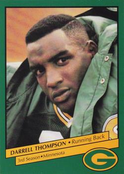 1992 Green Bay Packers Police - Blank Back #10 Darrell Thompson Front