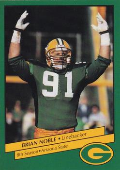 1992 Green Bay Packers Police - Blank Back #11 Brian Noble Front