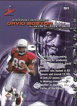 1999 Collector's Edge First Place - Successors #S1 David Boston / Cris Carter Back
