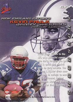 1999 Collector's Edge First Place - Successors #S10 Kevin Faulk / Barry Sanders Back