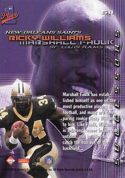 1999 Collector's Edge First Place - Successors #S11 Ricky Williams / Marshall Faulk Back