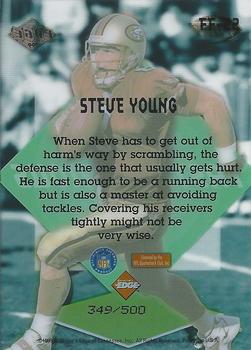 1999 Collector's Edge Fury - Fast and Furious #FF-22 Steve Young Back