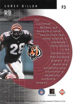 1999 Collector's Edge Fury - Forerunners #F3 Corey Dillon Back