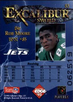 1995 Collector's Edge Excalibur #53 Rob Moore Back
