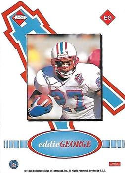1999 Collector's Edge Fury - Game Ball #EG Eddie George Back