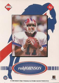 1999 Collector's Edge Fury - Game Ball #RJ Rob Johnson Back