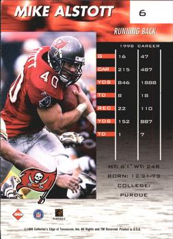 1999 Collector's Edge Fury - Millennium Collection Red #6 Mike Alstott Back