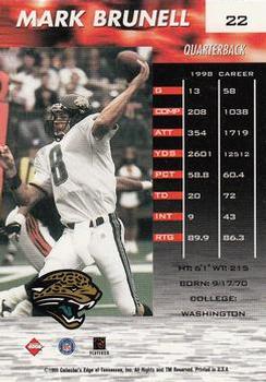 1999 Collector's Edge Fury - Millennium Collection Red #22 Mark Brunell Back