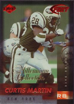 1999 Collector's Edge Fury - Millennium Collection Red #91 Curtis Martin Front