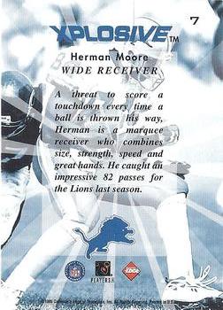 1999 Collector's Edge Fury - Xplosive #7 Herman Moore Back